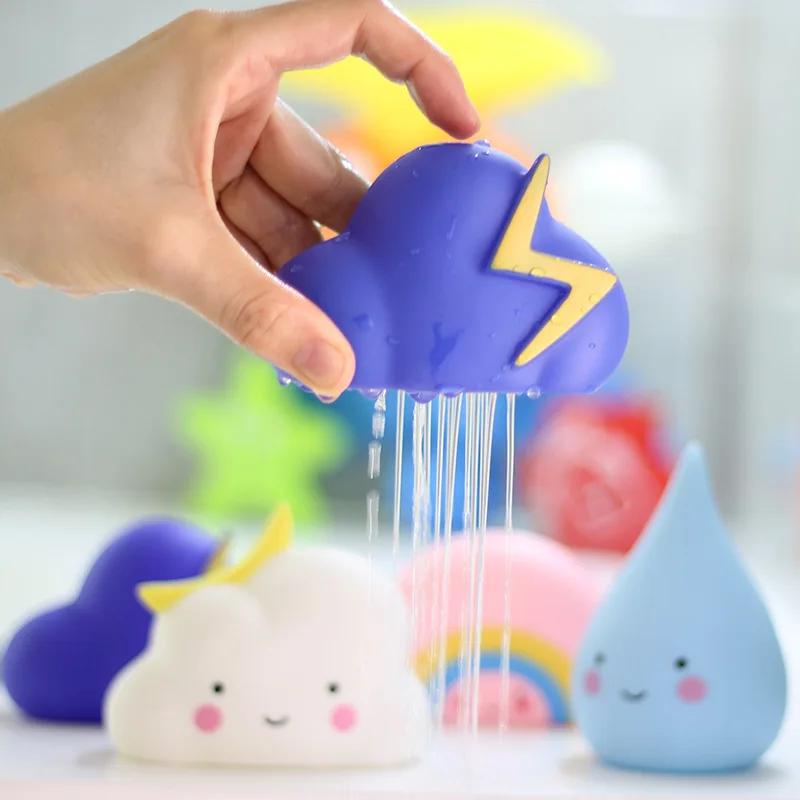 Baby Bathing Toy Kids Cute Weather Clouds Water Spray Sprinkler Bathroom Sprinkling Shower Swimming Water Toys For Children Gift