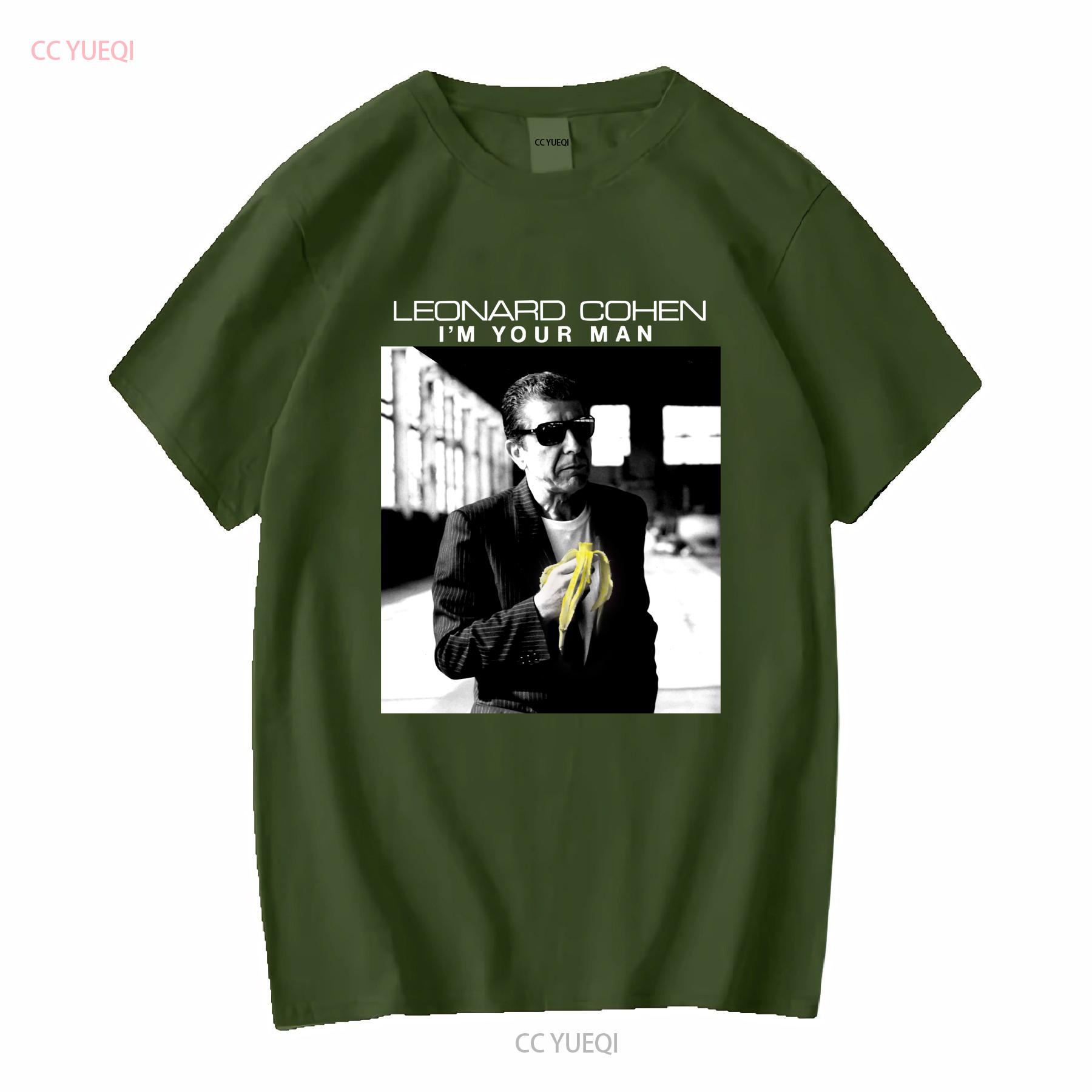 

Leonard Cohen i am Your Men T Shirt Size S M L 234XL 012 vintage Washed homme Stylish graphic Soft streetwear Slightly L
