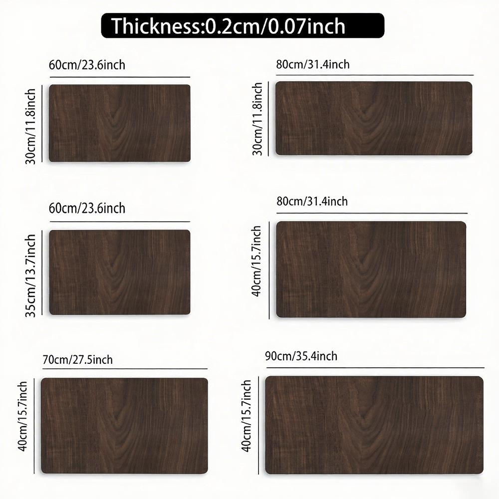 Wood Textured Mouse Pad Large Size Rubber Base Anti-slip PC Desk Accessories Mousepad for Office & Gamer Keyboard Mats Decor Mat