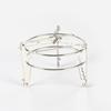 SHGO-Aluminum Alcohol Burner 100Ml Mini Backpacking Stove Stainless Steel Folding Stand