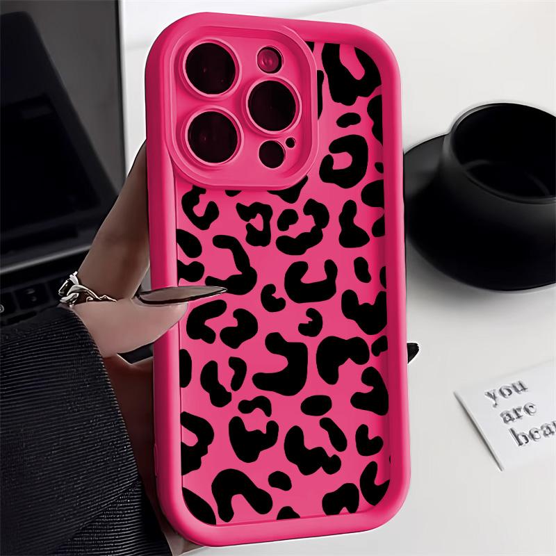 Leopard Print Phone Case For iPhone 11 Cases Iphone 16 Pro Max 13 14 15 12 7 8 Plus XS X SE 16promax 16pro Silicon Fundas Cover