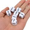 10 Pcs/Set 16*16Mm Fraction Dice White  Fractional Number Dices Montessori Educational Kids Math Toys For Kids Games Toys