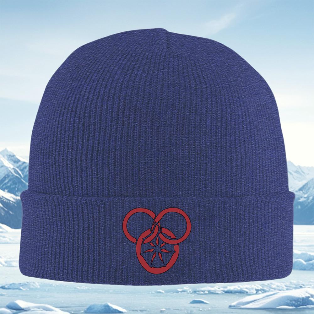 Circle snakes intertwined around wheel Men Women Unisex Knitted Hat Beanie Pullover Cap Winter Thermal Warm Christmas Outdoor Cy