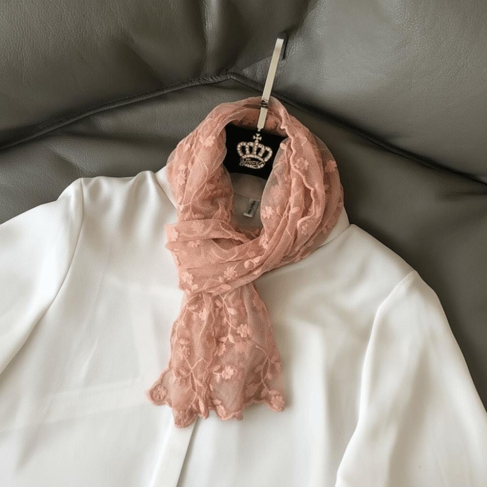 Vielseitiger Damen-Spitzenschal Langer Nackenschutzschal Elegantes Damen-Kopftuch