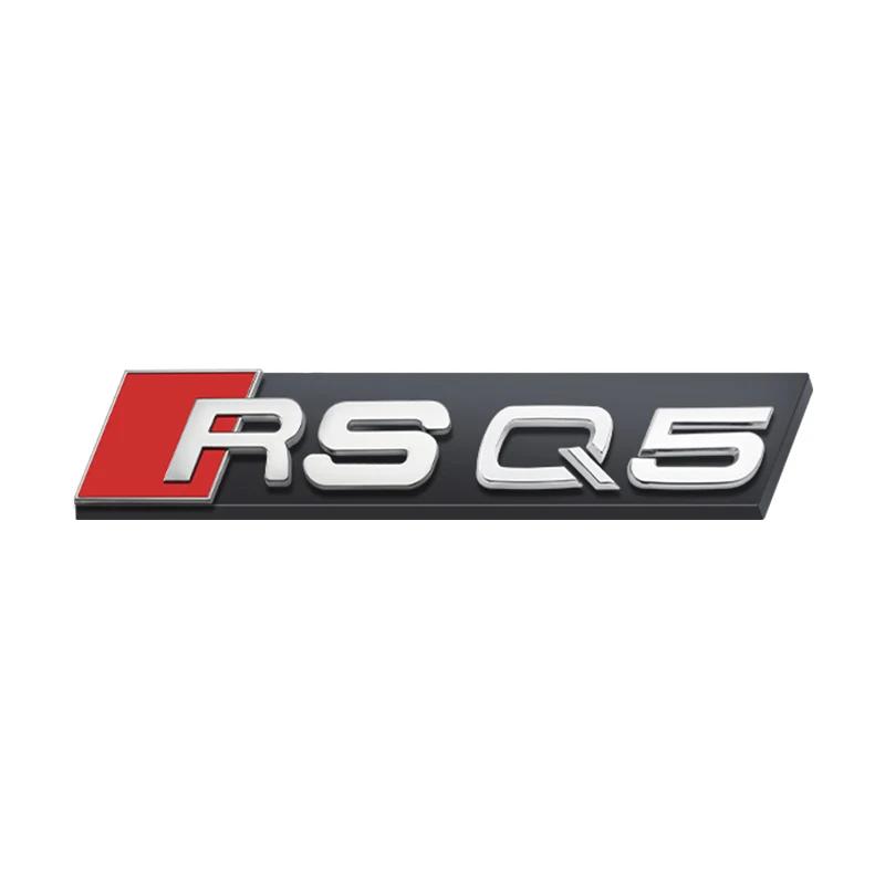 1pc ABS Plastic Car Front Grille Badge Logo Decoration Stickers For hot RSQ8 RSQ3 RSQ5 RSQ4 Exterior Modification Accessories