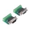 Screw Terminal DB9 Connector Adapter Breakout Connector for RS232 RS485 Electronic Component