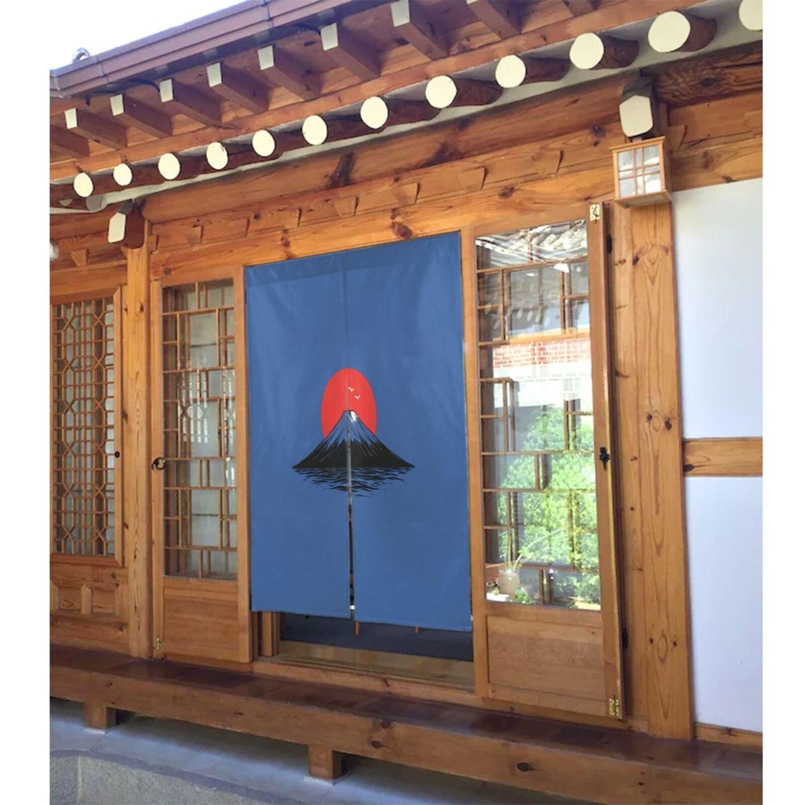 

1pc Japanese Style Door Curtain - Yamato Ethnic Cultural Elements, 34x56 Inch Linen Fabric Partition Curtain for Entrance, Hallw 65x100cm26x39in