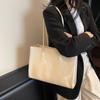 Solid Color Fashionable New Mother and Child Bag Pu Large Capacity Shoulder Casual Armpit Bag Tote Bag