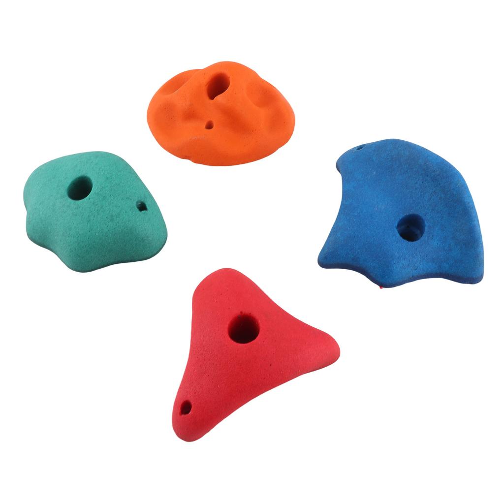 Climbing Holds Multi Color Resin Fiber Different Shape Round Corners Climbing Rock Wall Grips for Outdoor