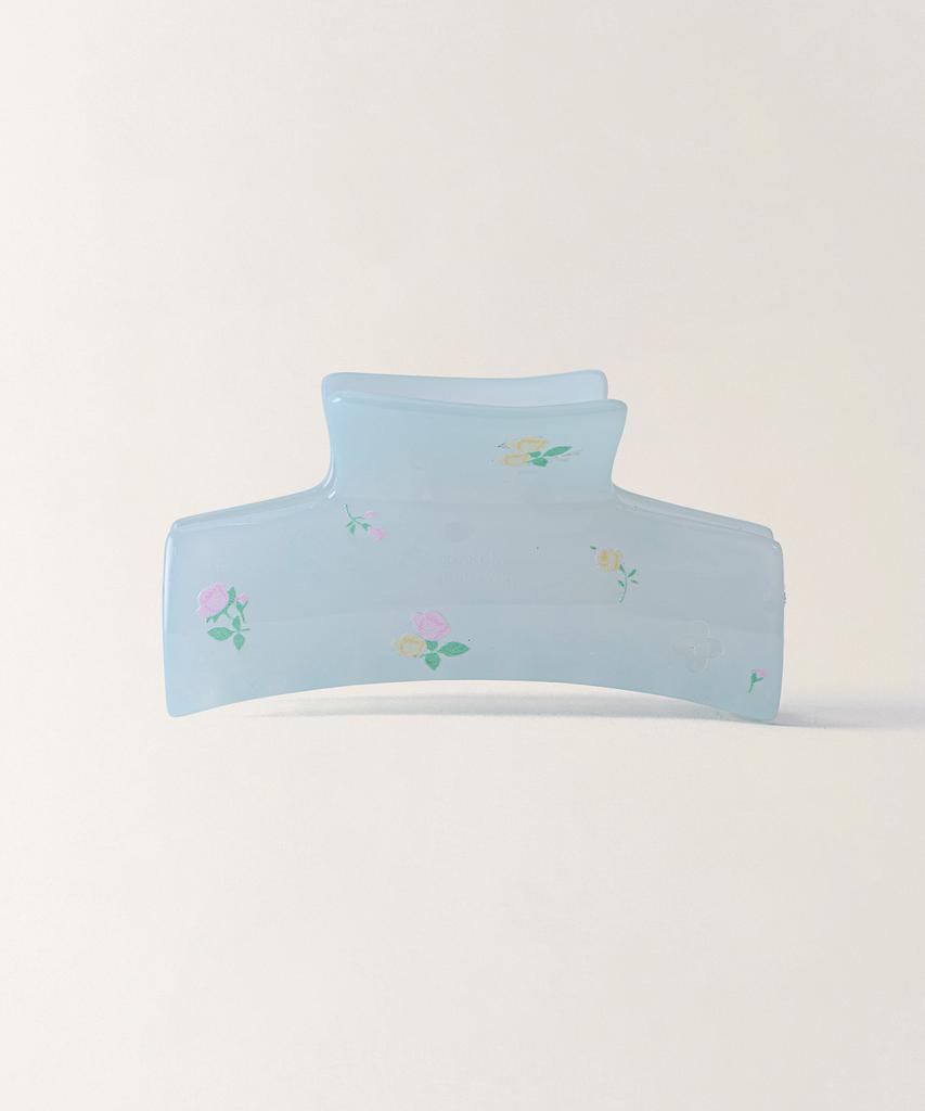 Ttudement Floral Pattern Hair Clip_Light Blue