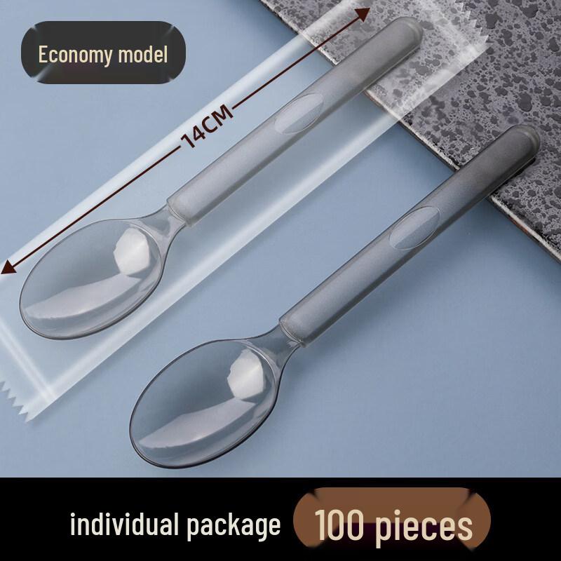 ZISIZ Премиальная пластиковая ложка в индивидуальной упаковке