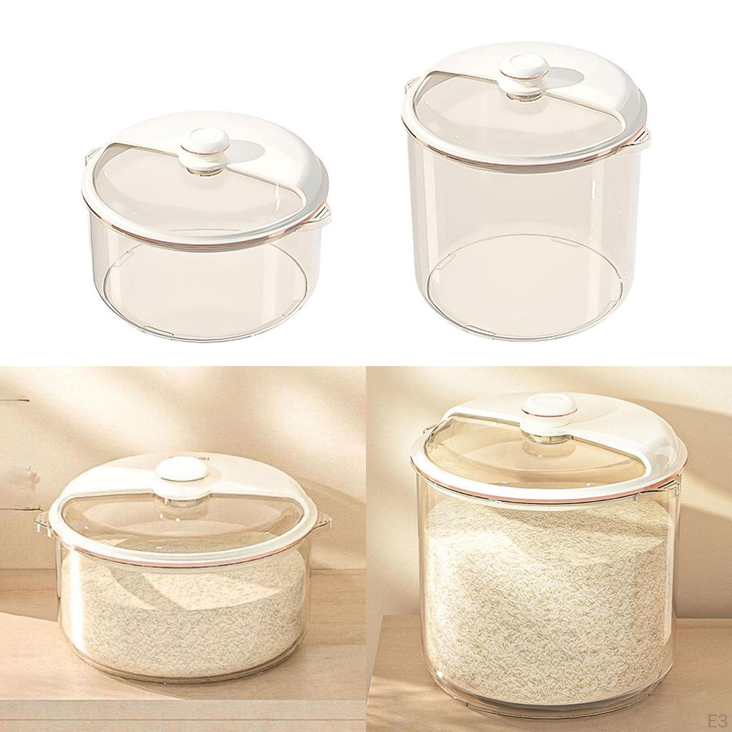 Rice Container Dog Cat Food Pet Storage Box Countertop Home Kitchen