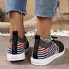 4 Casual Single Shoes Women's New Flat-bottomed Fashion Fly-woven Breathable Women's Shoes