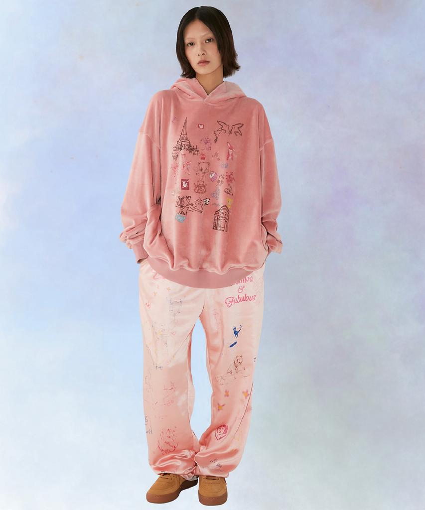 Hapeuweineitibeu Moon River Pants Pink