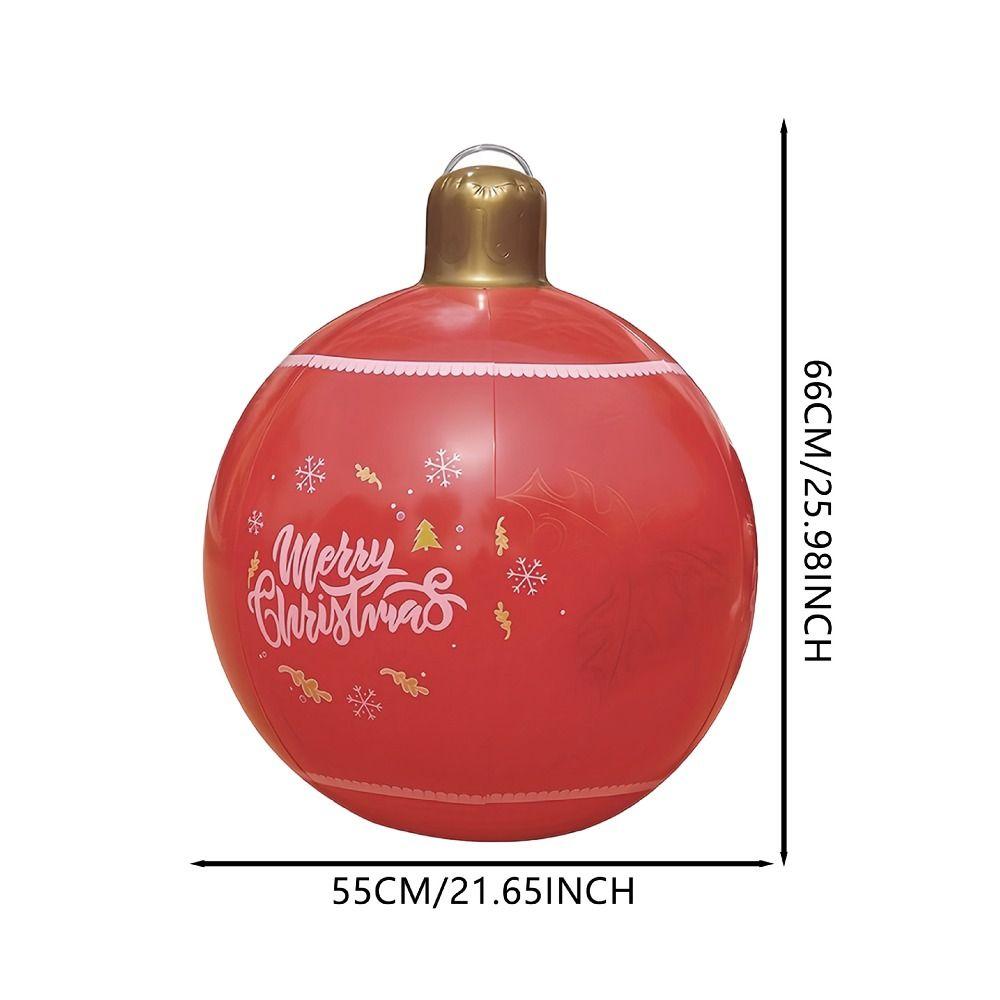 Gift PVC Christmas Balloon Large Balls Outdoor Christmas Tree Decoration New Year Party DIY XMAS Balloon Christmas