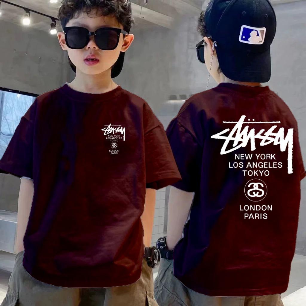 Round Neck Children's Fashionable Printed T-shirt