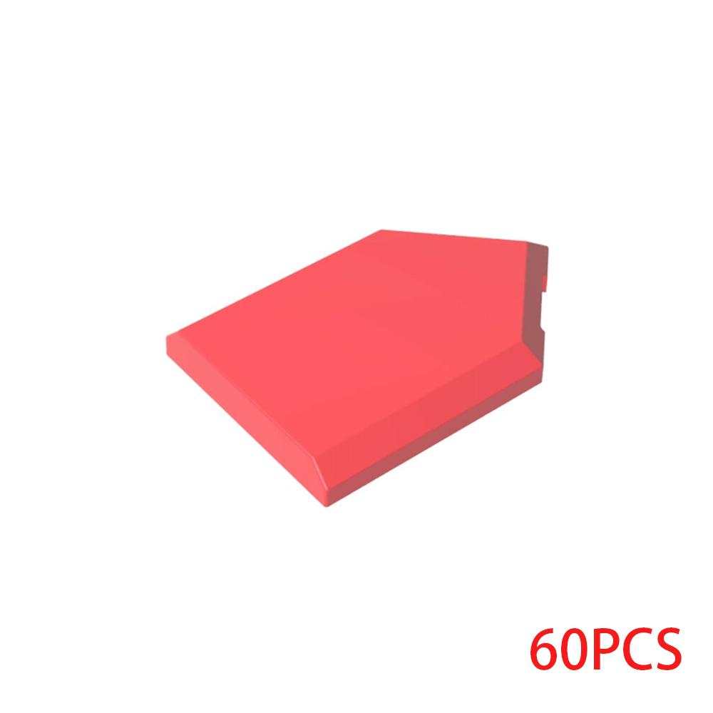 

60pcs 22385 Tile Modified 2 x 3 Pentagonal Bricks Collections Bulk Modular Toys For Technical MOC DIY Building Blocks Compat красный