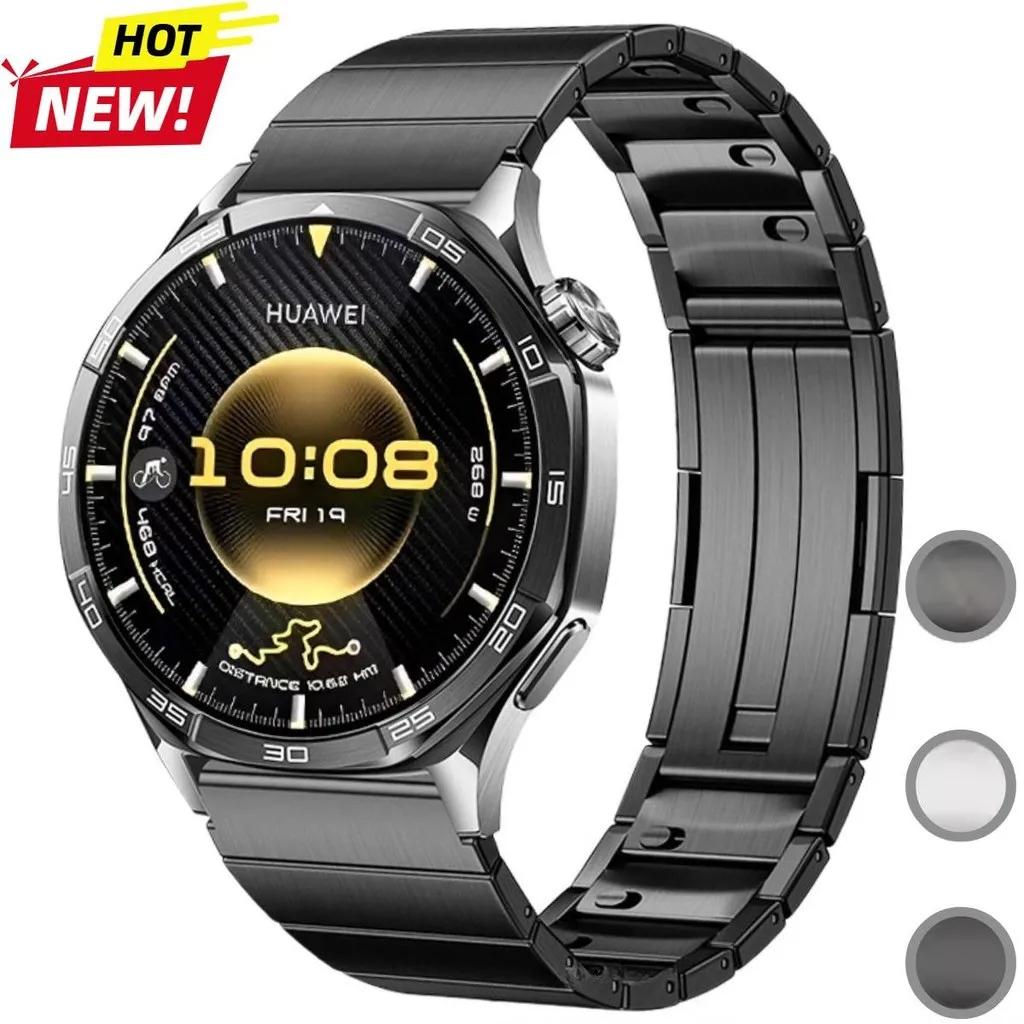 22mm Quick Fit Stainlesst Steel Strap for Huawei GT 6 46mm GT 6 Pro 46mm Titanium Business Men Side Detachable Band for Huawei W