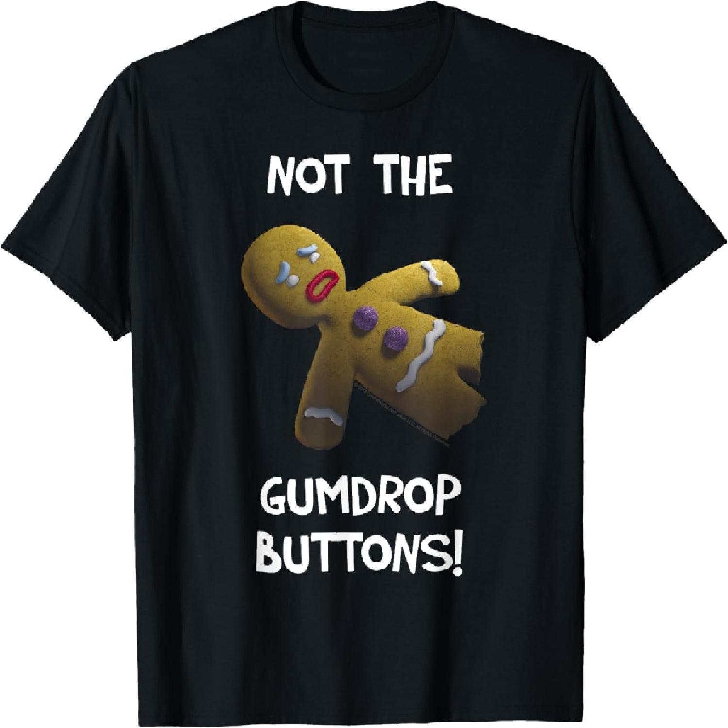 Shrek Gingerbread Man Not The Gumdrop Buttons T-Shirt XXXXXL разноцветный