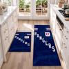 New York Rangers Flannel Kitchen Floor Mat – Non-Slip, Absorbent and Easy to Clean Suitable for Kitchens, Entryways Bedroomsand Bathrooms