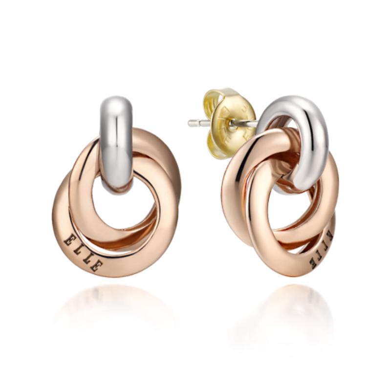 ELLE Jewelry 14K GF Straw Simple Earrings ELGPEE351