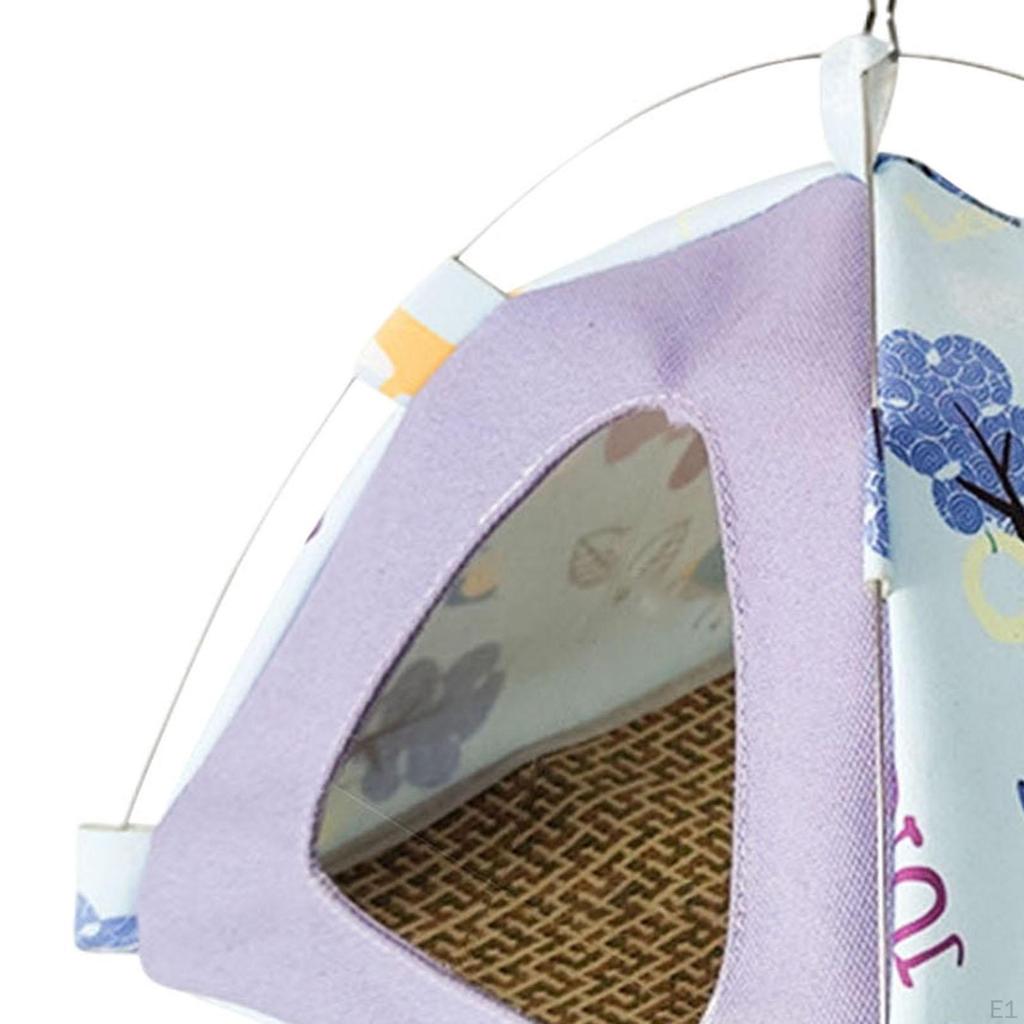 Hamac Suspendu pour Oiseaux Nid d'Oiseaux Maison Cage pour Pinsons Hutte Cachette Maison pour Perruches, Lit de Couchage pour Perroquets pour