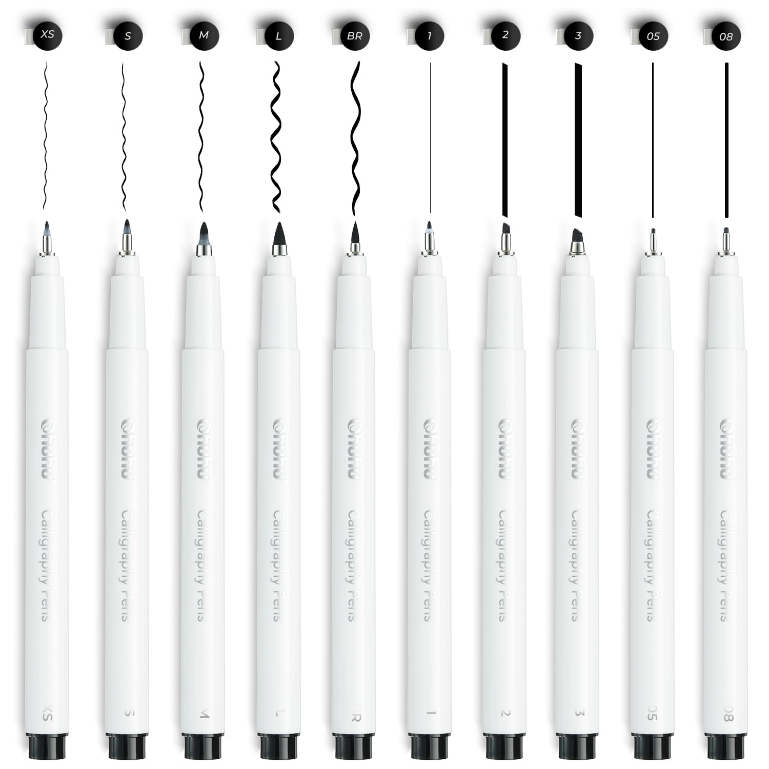 

Ohuhu Millipen Manga Pen Набор из 10 ручек для черчения Ручка для рисования линий Кисть Ручка для подписи на водной основе Ручка для иллюстраций Каллиграфическая ручка Легко писать