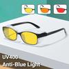 Men's New Anti-blue Light Night Vision Glasses Outdoor Full-rim Protective Sunglasses Neutral Fashion Computer Flat Glasses