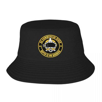 Heißer Sommer Kopfbedeckung Tauchen US Berufstaucher Merch Eimerhut Streetwear Teenager Sonne Panama Fischer Unisex Wandern