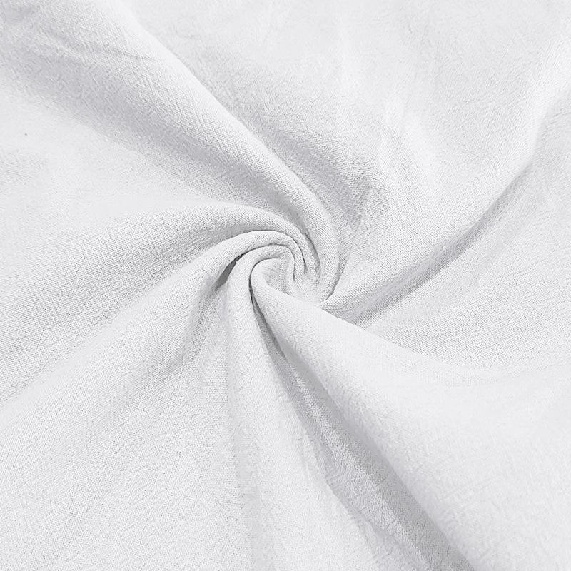 Summer Loose and Simple Solid Color Seven Quarter Pants Cotton and Linen Breathable Casual Sports Beach Men’s Shorts