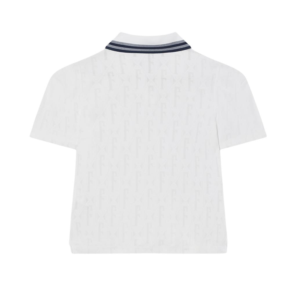 New FILA Polo Shirt Women's Cloud White F11W424116FWT