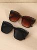 2/3/4 PCS Fashion Cat Eye Plastic Frame Women Sunglasses For Men Daily Life Shades Eyewear Accessories.
