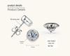 Douyin Bestseller: Versatile Moissanite Stud Earrings - Bubble Couple Style, S925 Sterling Silver, Fashionable & Elegant Jewelry