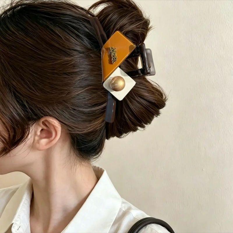 Large Hair Claws For Women Big Hair Clip Adults Hair Accessories Shark Claws For Ponytail Bun Daily Hairstyle
