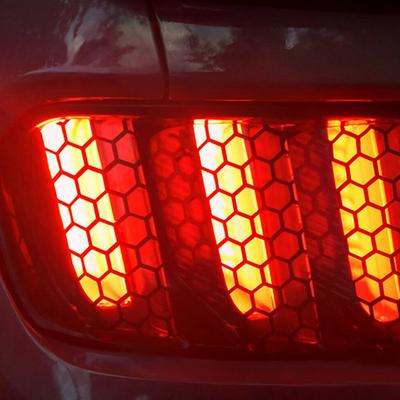 Universal Automotive Rear Tail Light Lamp Sticker Honeycomb Taillight Cover