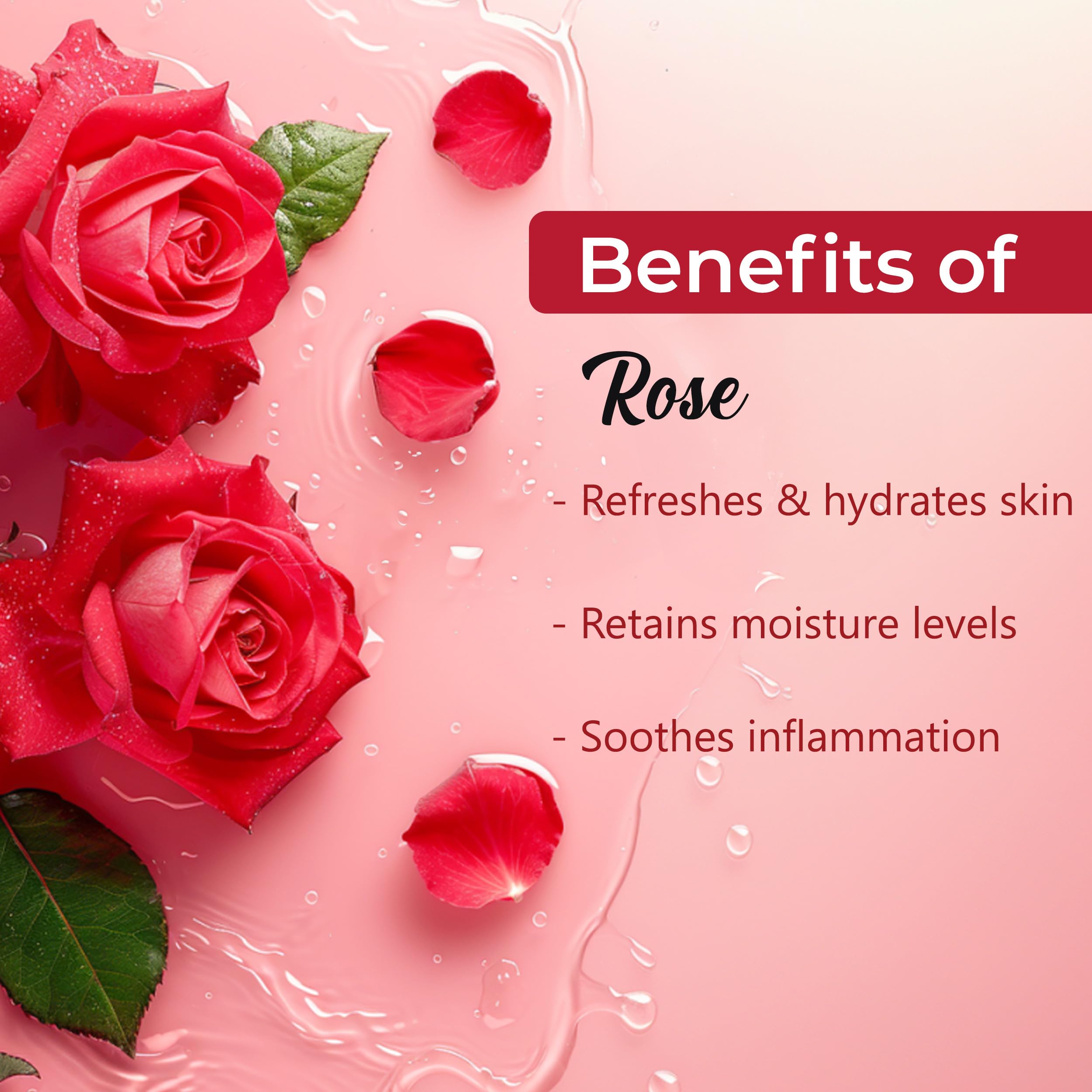 Good Vibes Rose Glow Toner 120 ml, Hydrating Light Weight Anti Ageing Nourishing Moisturizing Brightening Revitalising for All Skin Types, Natural,