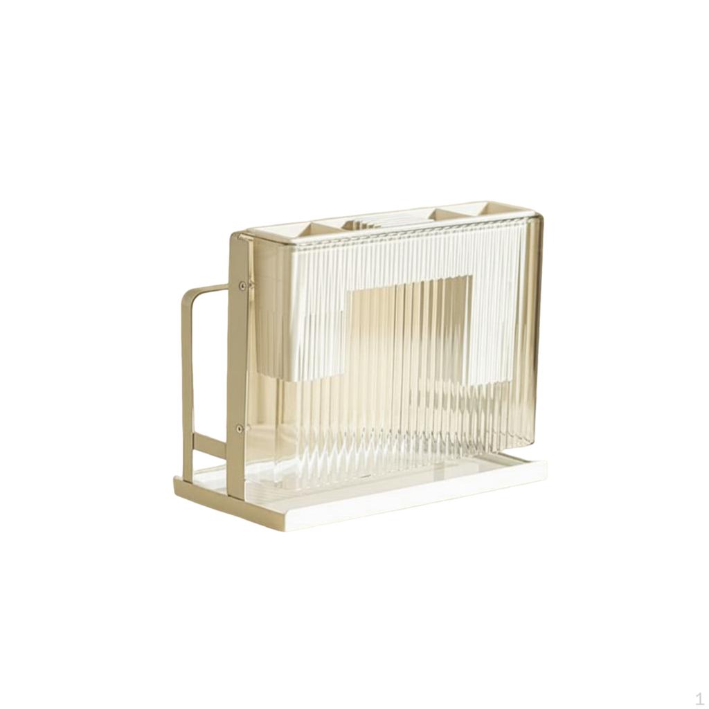 Kitchen Holder Organizer, Multifunctional Storage Rack, Countertop Utensil White Knife Board