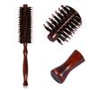 Antistatic Curling Hair Care Comb Round Wooden Handle Curly Brush Styling Hairdressing DIY Tool