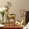 2x Reindeer Statues Modern Deer Lover Sculptures for Table Mantle Decoration