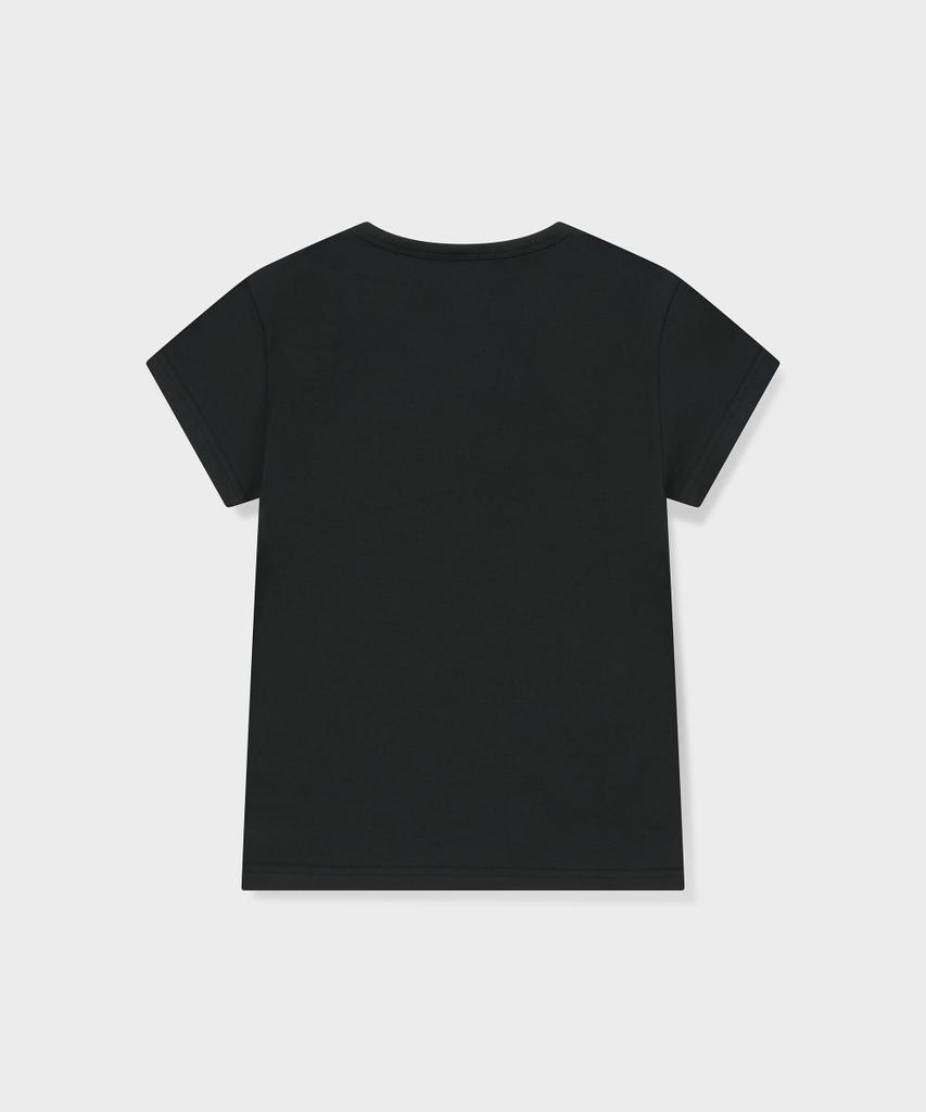 Geulleondeun Beaded Logo T-Shirt (Black)_G26Bwjts01