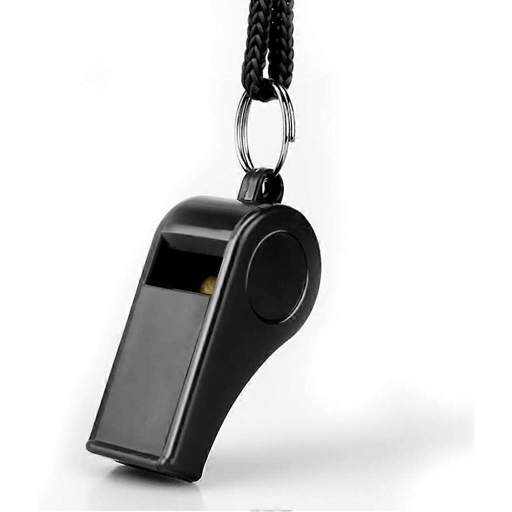 Whistle, 2 Packs Plastic Sports Whistles with Lanyard, Loud Crisp Sound Whistle Ideal for Coaches, Referees, and Officials
