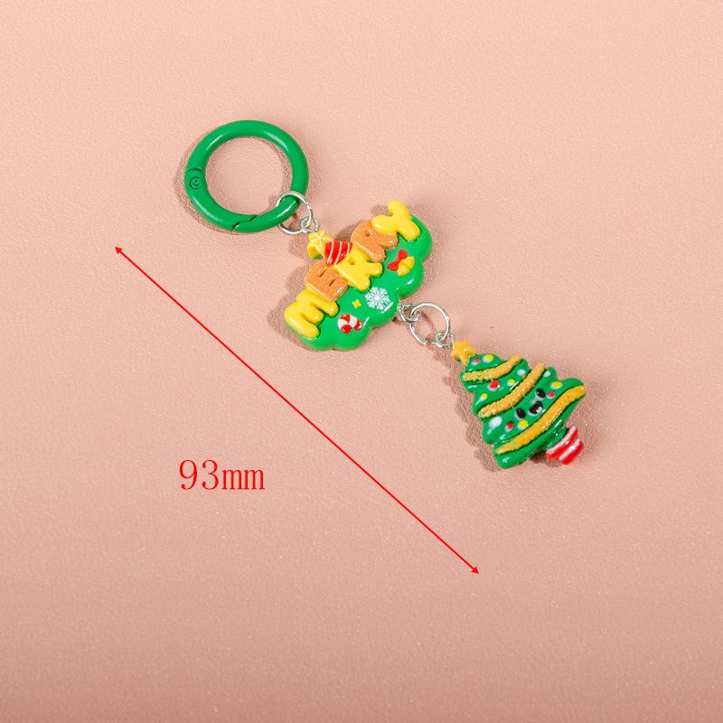 

Веселый и милый стильный многоцветный брелок из смолы с рождественским элементом, унисекс, пара, дата, годовщина, рождественский подарок