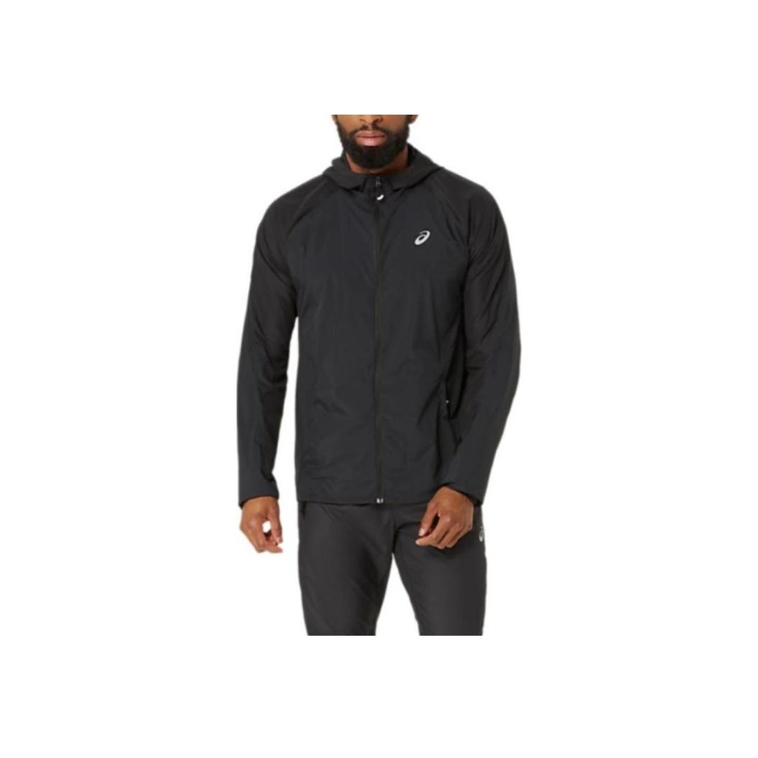 Asics Road Удобная Дышащая Сухая Куртка для Бега с Длинным Рукавом Мужская Куртки Черный 2011D084-001 L