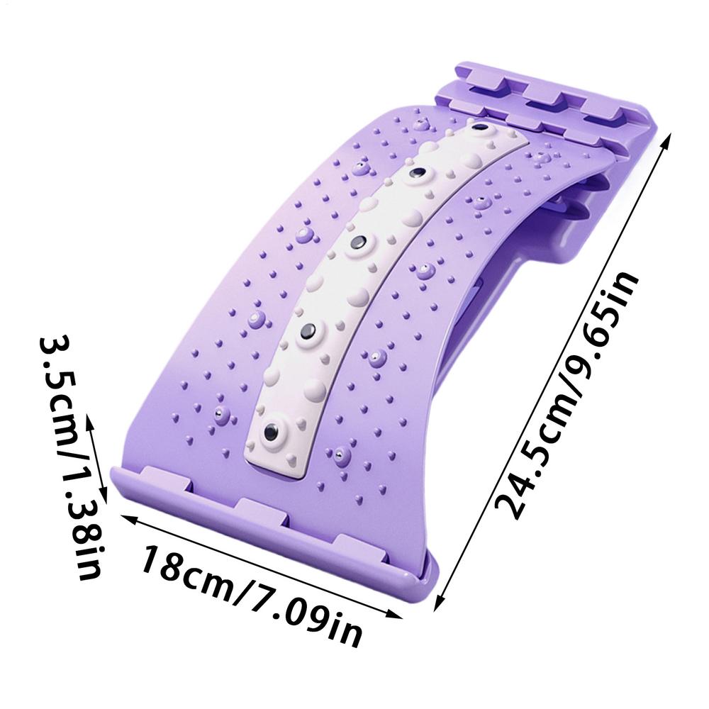 Lumbar Back Stretcher 4 Level Adjustable Lumbar Support Board Lower And Upper Back Cracker For Women Men Adults Athletes