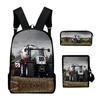 Trattore Agricolo Zaino Scolastico Borse Scolastiche Borsa a Spalla Astuccio Set da 3 Pezzi Regalo per Bambini Studenti