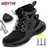Fashion Sneakers Men Boots Steel Toe Shoes Work Boots Safety Shoes Men Puncture-Proof Protection Shoes Work Sneakers Security