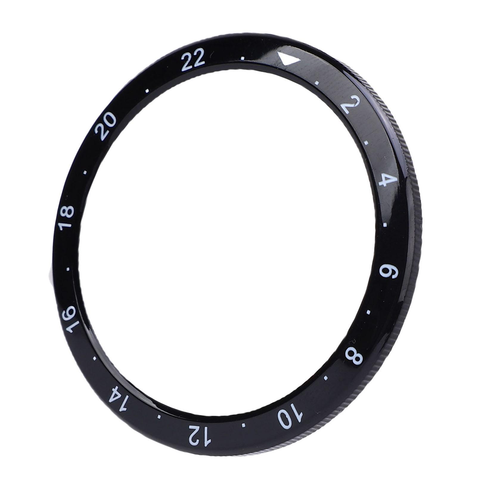 Náhradní rámeček hodinek pro Xiaomi Watch S4 S3 Číselný bod PC Vložka rámečku hodinek Odolný proti poškrábání black
