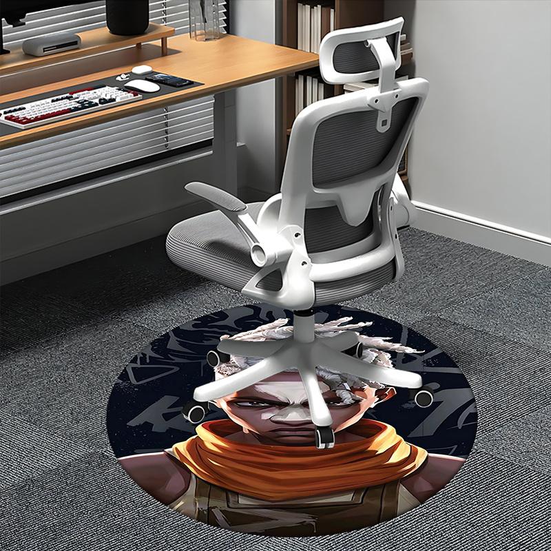 

Valorant Chair mat Round Rug-Office carpet, Non-slip, Suitable for Living Rooms, Bedrooms Decor.1205310a 80cm by 80cm