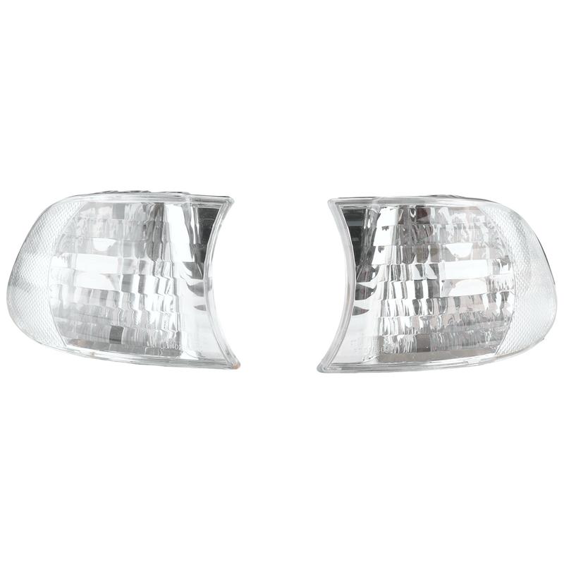 

1Pair Lens Clear Corner Lights Parking Lamps for BMW 7-Series E38 1999-2001 63138379108 63138379107 Side Turn Signals