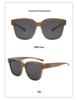 Stylish UV Protection Polarized Clip-On Sunglasses for Women - Large Frame & Color-Changing, Compatible with Myopia Glasses